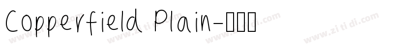 Copperfield Plain字体转换
